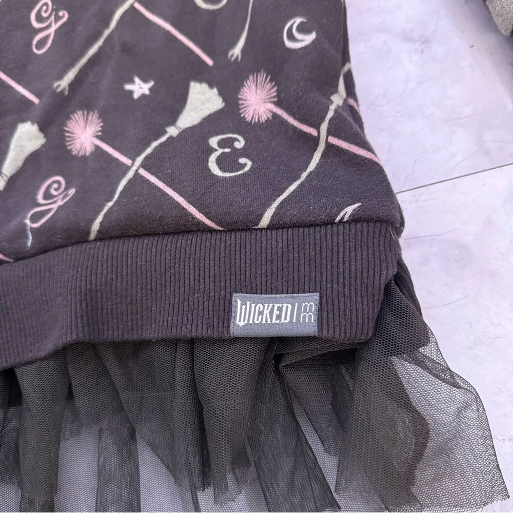 Modern Moments x Wicked Black Wand & Broom Sweatshirt with Tulle Skirt